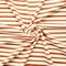 Off-White-Copper Poly Stretch Spandex Stripe Metallic Jersey Knit Fabric By the Yard
